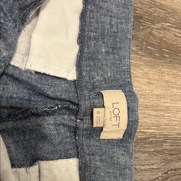 LOFT Blue and Pink Women's Shorts - Picture 4 of 5